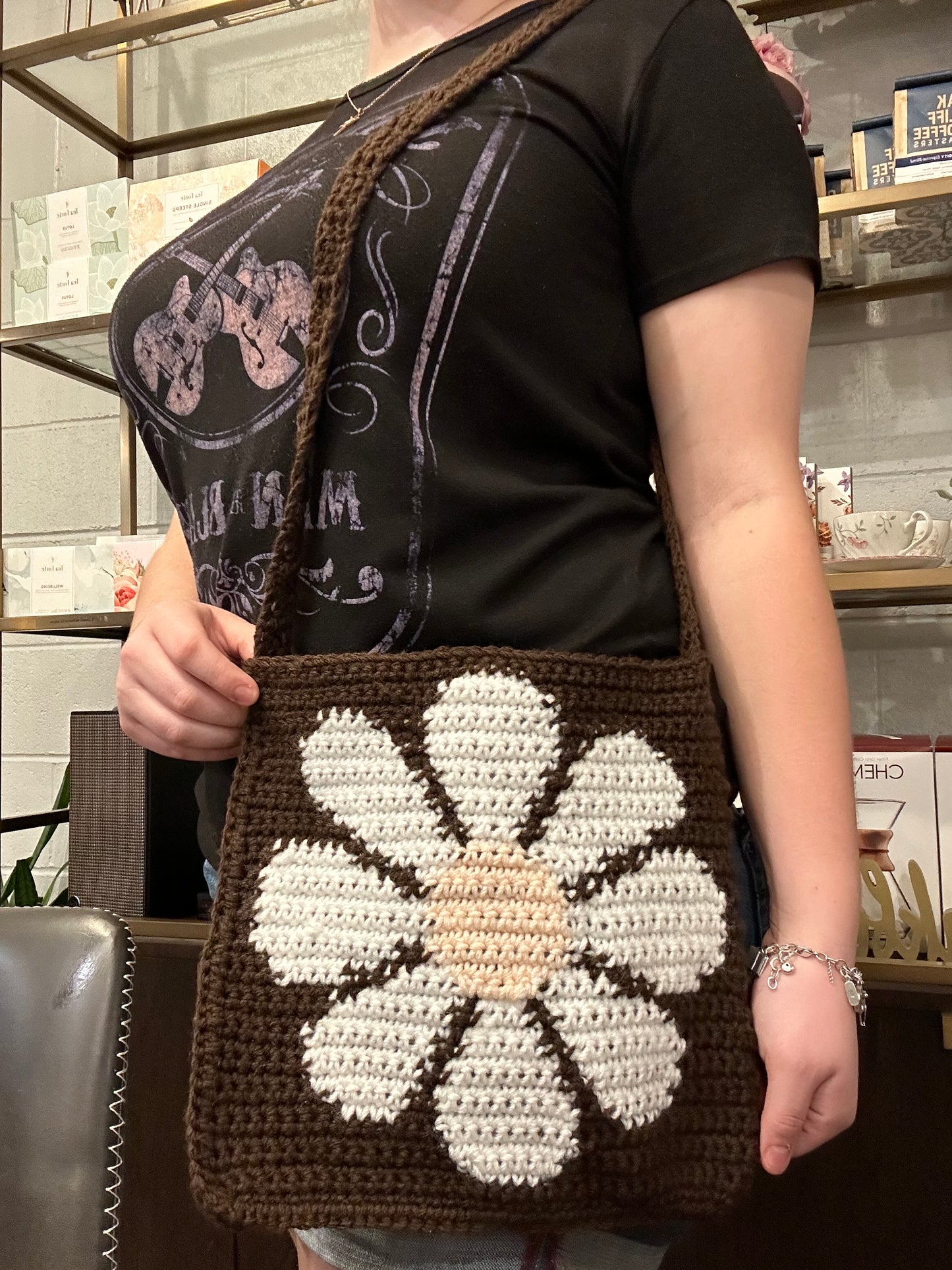 Mocha Blossom Bag