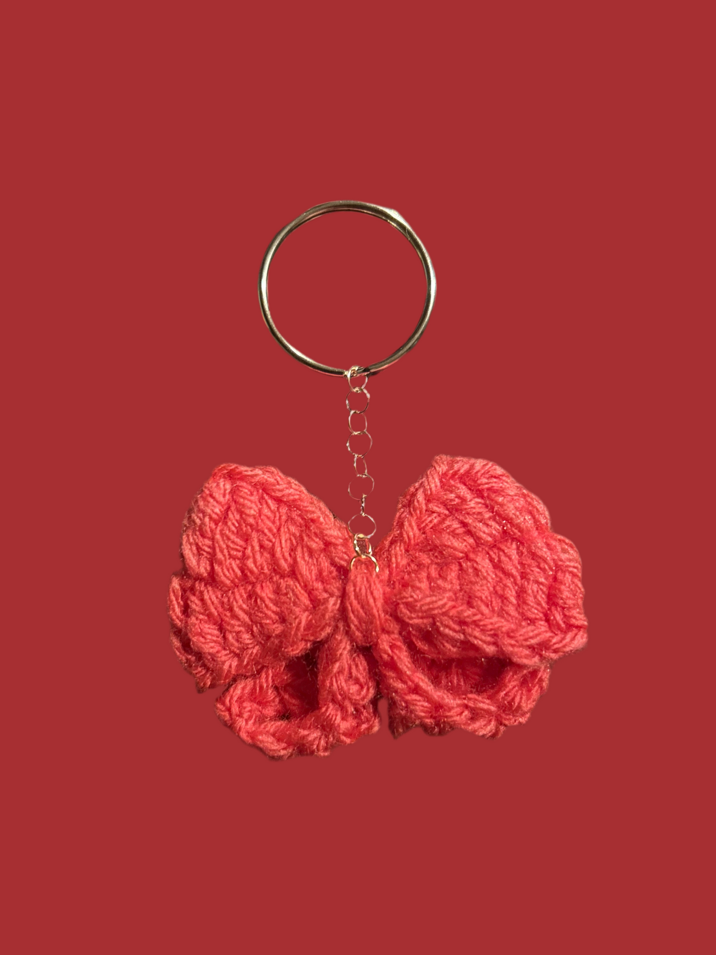 Crochet Bow Keychain