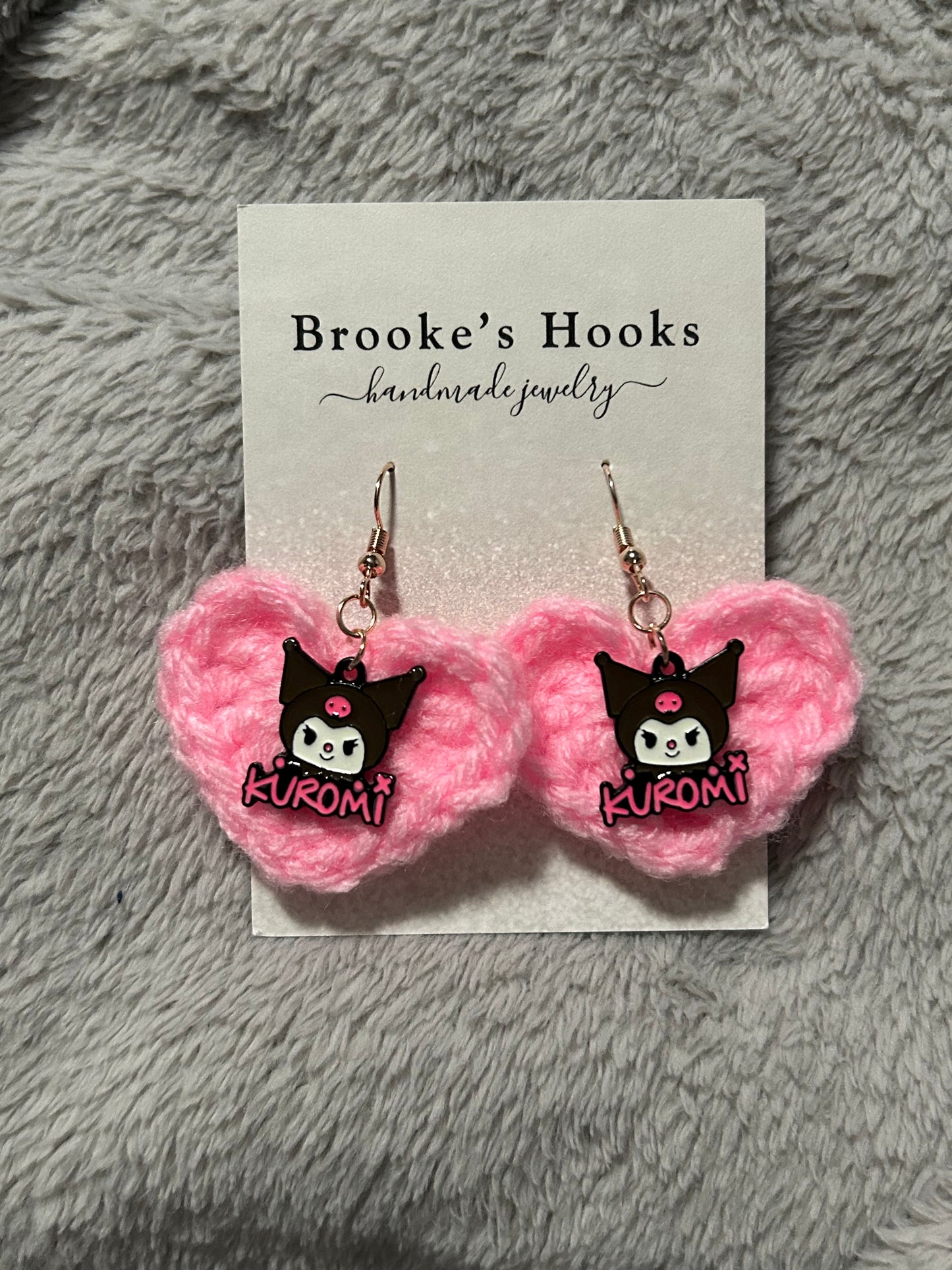 Kuromi Heart Earrings